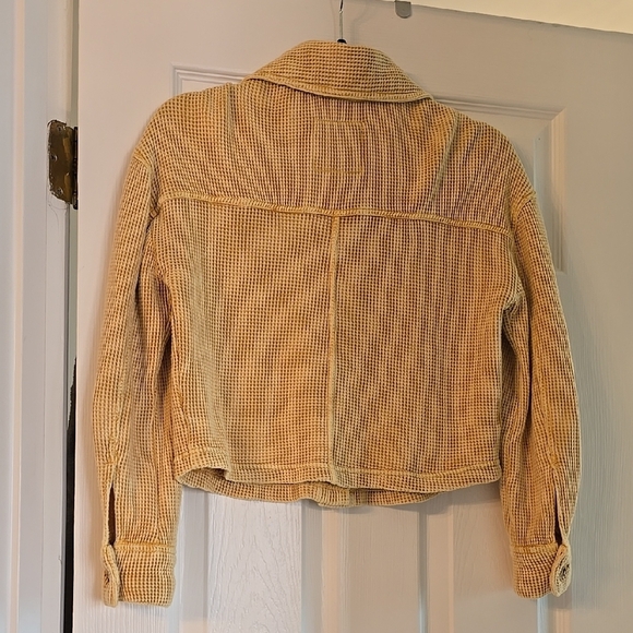 BAGATELLE XS Women's Yellow Plaid Jacket - Picture 5 of 6